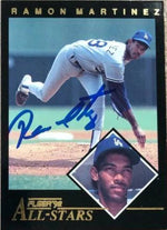 Ramon Martinez Signed 1992 Fleer All-Stars Baseball Card - Los Angeles Dodgers
