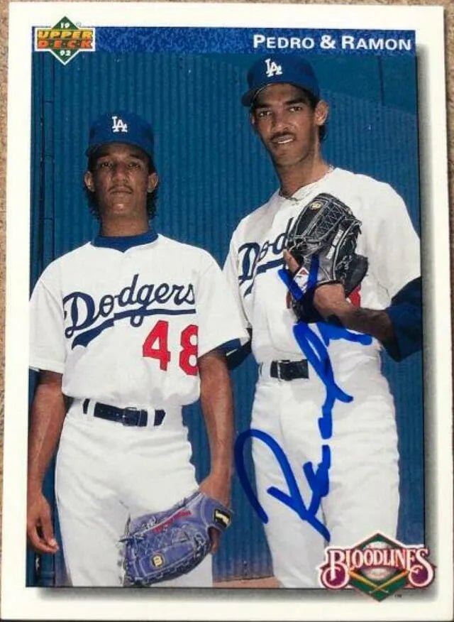 Ramon Martinez Signed 1992 Upper Deck Baseball Card - Los Angeles Dodgers