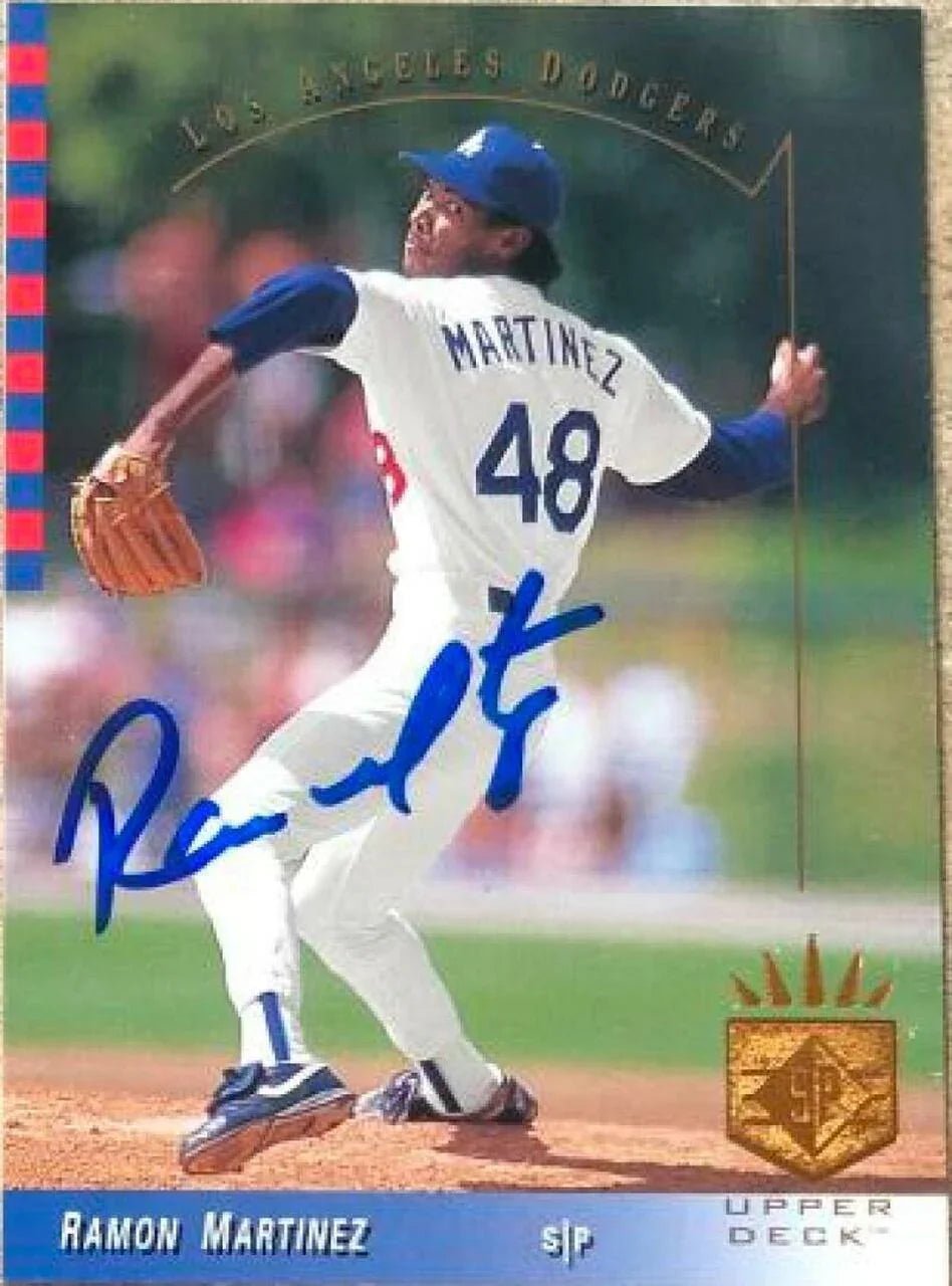 Ramon Martinez Signed 1993 SP Baseball Card - Los Angeles Dodgers