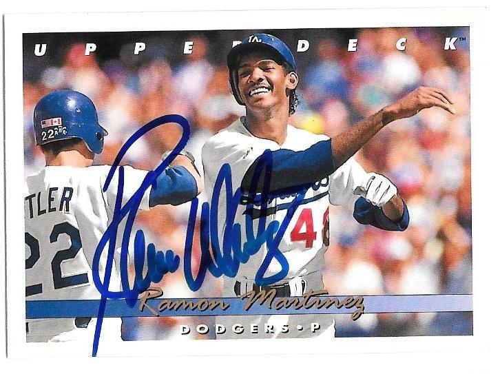 Ramon Martinez Signed 1993 Upper Deck Baseball Card - Los Angeles Dodgers - PastPros