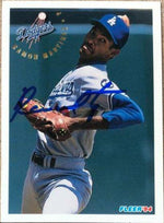 Ramon Martinez Signed 1994 Fleer Baseball Card - Los Angeles Dodgers - PastPros