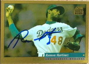 Ramon Martinez Signed 1994 Score Gold Rush Baseball Card - Los Angeles Dodgers