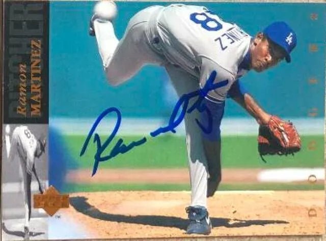 Ramon Martinez Signed 1994 Upper Deck Baseball Card - Los Angeles Dodgers