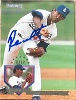 Ramon Martinez Signed 1995 Donruss Baseball Card - Los Angeles Dodgers