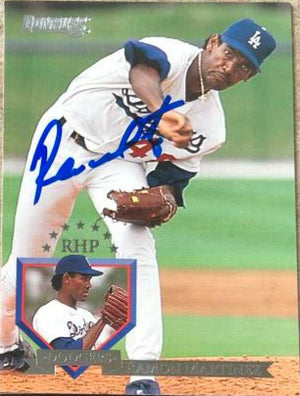 Ramon Martinez Signed 1995 Donruss Baseball Card - Los Angeles Dodgers - PastPros