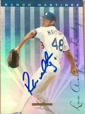Ramon Martinez Signed 1995 Leaf Limited Baseball Card - Los Angeles Dodgers