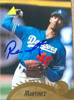 Ramon Martinez Signed 1995 Pinnacle Baseball Card - Los Angeles Dodgers