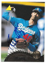 Ramon Martinez Signed 1995 Pinnacle Baseball Card - Los Angeles Dodgers
