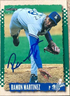 Ramon Martinez Signed 1995 Score Baseball Card - Los Angeles Dodgers