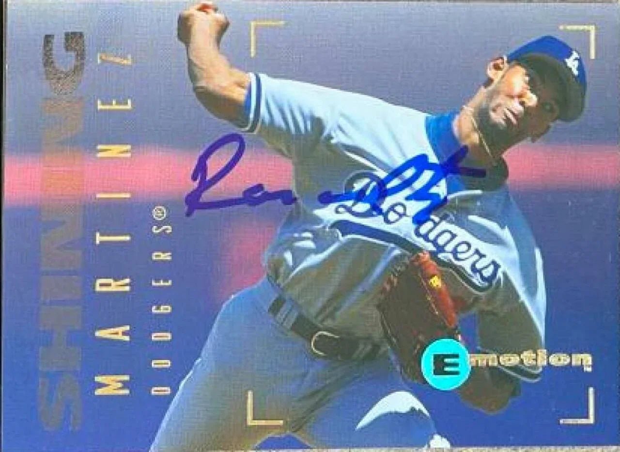 Ramon Martinez Signed 1995 Skybox E-Motion Baseball Card - Los Angeles Dodgers
