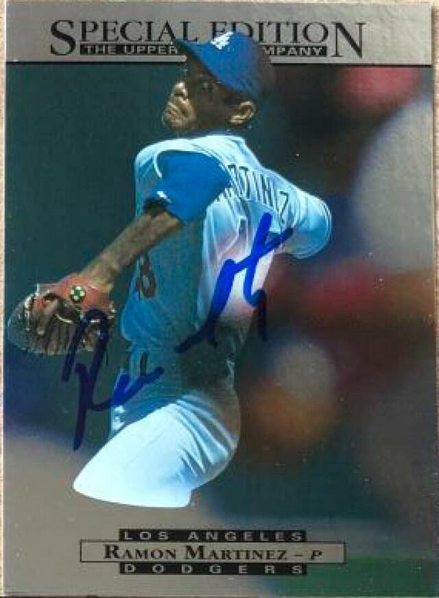 Ramon Martinez Signed 1995 Upper Deck Special Edition Baseball Card - Los Angeles Dodgers - PastPros