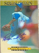 Ramon Martinez Signed 1995 Upper Deck Special Edition Gold Baseball Card - Los Angeles Dodgers
