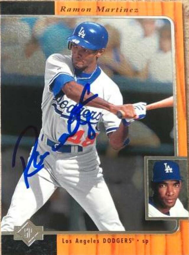 Ramon Martinez Signed 1996 SP Baseball Card - Los Angeles Dodgers - PastPros