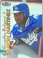 Ramon Martinez Signed 1999 Fleer Tradition Baseball Card - Los Angeles Dodgers - PastPros