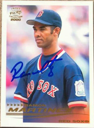 Ramon Martinez Signed 2000 Pacific Baseball Card - Boston Red Sox - PastPros