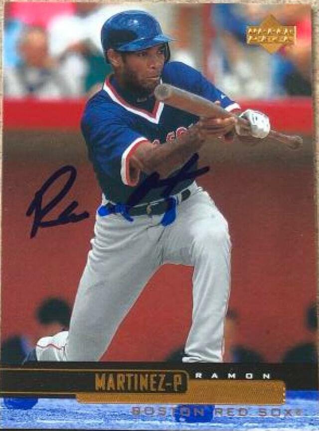 Ramon Martinez Signed 2000 Upper Deck Baseball Card - Boston Red Sox - PastPros