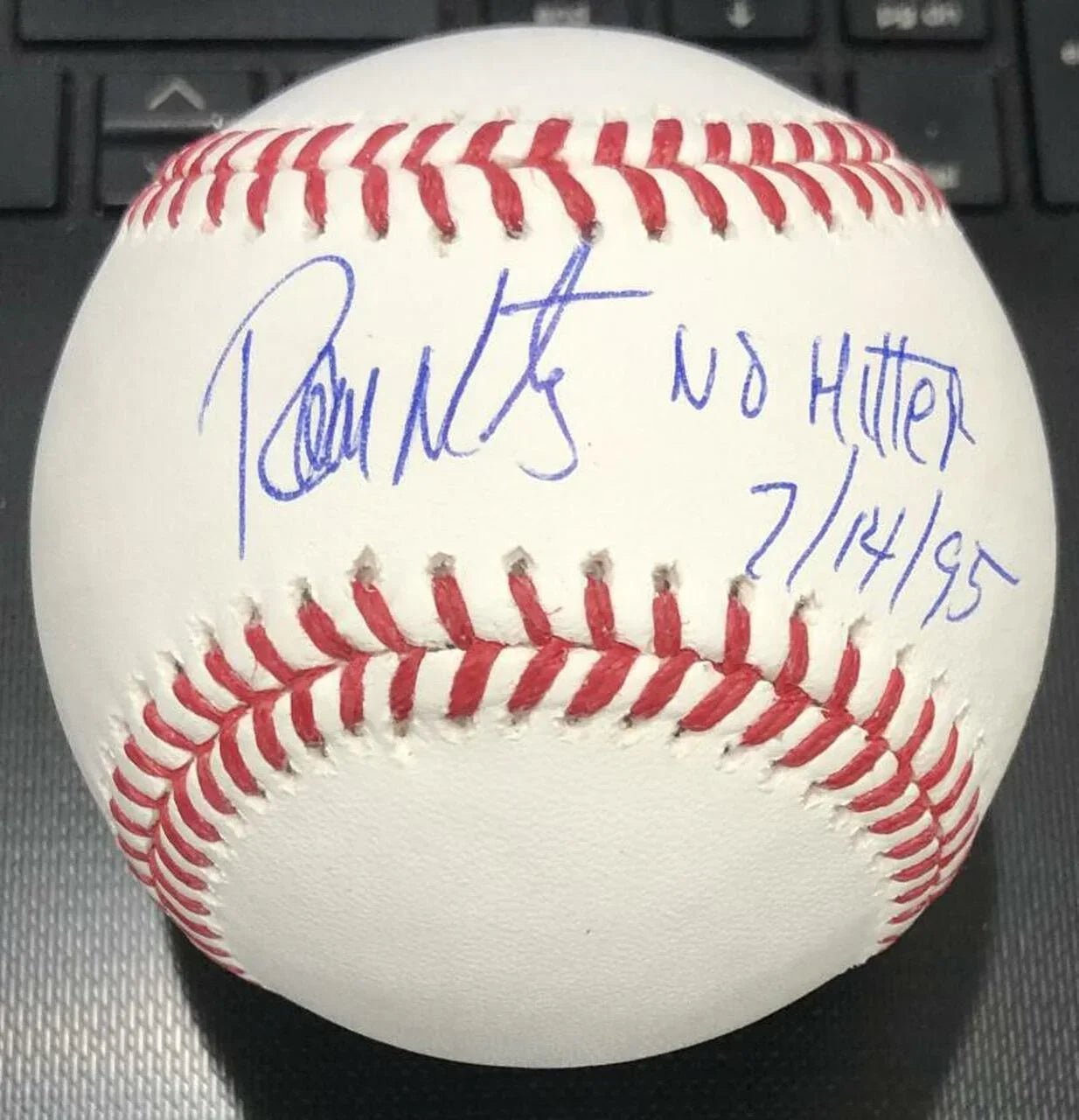 Ramon Martinez Signed ROMLB Baseball No-Hitter 7/14/95