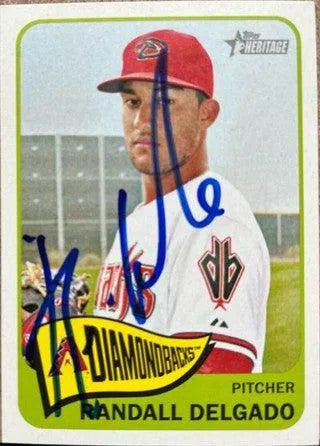 Randall Delgado Signed 2014 Topps Heritage Baseball Card - Arizona Diamondbacks