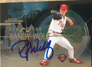 Randy Wolf Signed 2000 Skybox Dominion New Era Baseball Card - Philadelphia Phillies