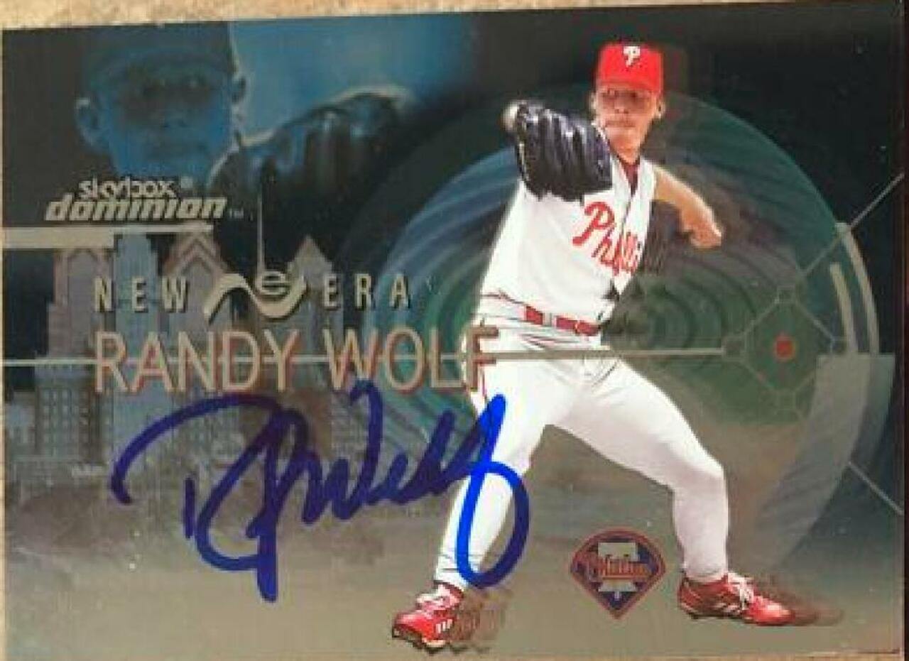 Randy Wolf Signed 2000 Skybox Dominion New Era Baseball Card - Philadelphia Phillies - PastPros
