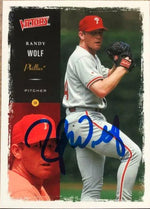 Randy Wolf Signed 2000 Upper Deck Victory Baseball Card - Philadelphia Phillies