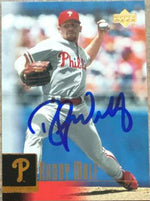 Randy Wolf Signed 2001 Upper Deck Baseball Card - Philadelphia Phillies - PastPros