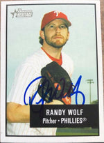 Randy Wolf Signed 2003 Bowman Heritage Baseball Card - Philadelphia Phillies - PastPros