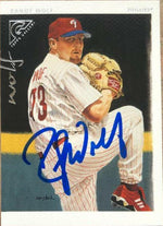 Randy Wolf Signed 2003 Topps Gallery Baseball Card - Philadelphia Phillies - PastPros