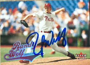 Randy Wolf Signed 2004 Fleer Ultra Baseball Card - Philadelphia Phillies - PastPros