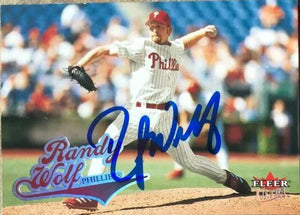 Randy Wolf Signed 2004 Fleer Ultra Baseball Card - Philadelphia Phillies - PastPros