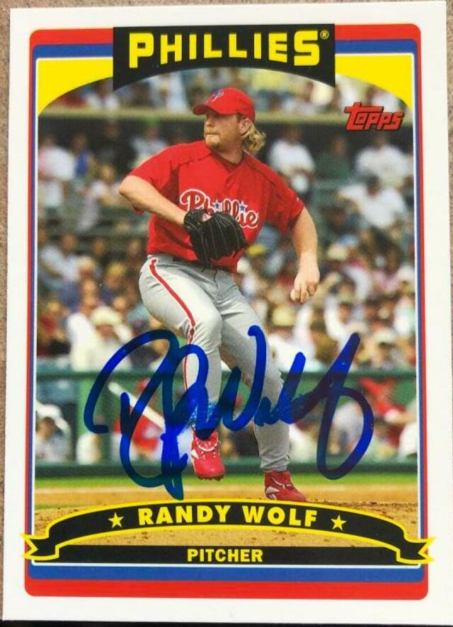 Randy Wolf Signed 2004 Topps Fan Appreciation Day Baseball Card - Philadelphia Phillies - PastPros