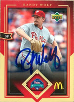 Randy Wolf Signed 2004 Upper Deck McDonald's Baseball Card - Philadelphia Phillies