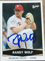 Randy Wolf Signed 2004 Upper Deck Vintage Baseball Card - Philadelphia Phillies