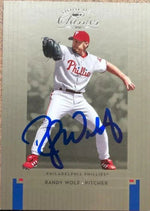 Randy Wolf Signed 2005 Donruss Classics Baseball Card - Philadelphia Phillies