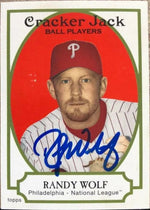 Randy Wolf Signed 2005 Topps Cracker Jack Baseball Card - Philadelphia Phillies
