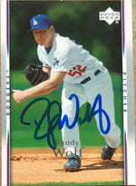 Randy Wolf Signed 2007 Upper Deck Baseball Card - Los Angeles Dodgers - PastPros
