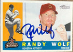 Randy Wolf Signed 2009 Topps Heritage Baseball Card - Houston Astros