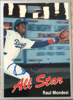 Raul Mondesi Signed 1991 Cal League All - Stars Baseball Card - Los Angeles Dodgers - PastPros