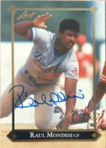 Raul Mondesi Signed 1992 Gold Leaf Rookies Baseball Card - Los Angeles Dodgers