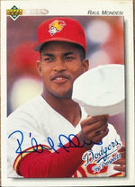 Raul Mondesi Signed 1992 Upper Deck Minors Baseball Card - Los Angeles Dodgers - PastPros