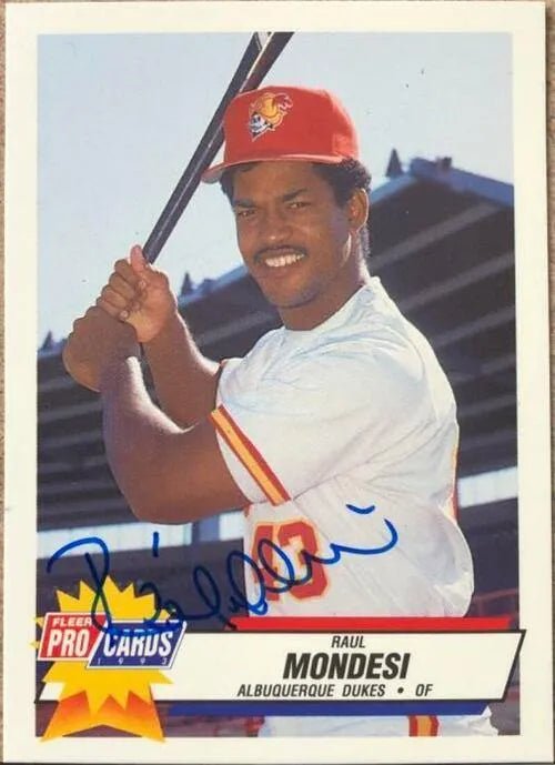 Raul Mondesi Signed 1993 Fleer ProCards Baseball Card