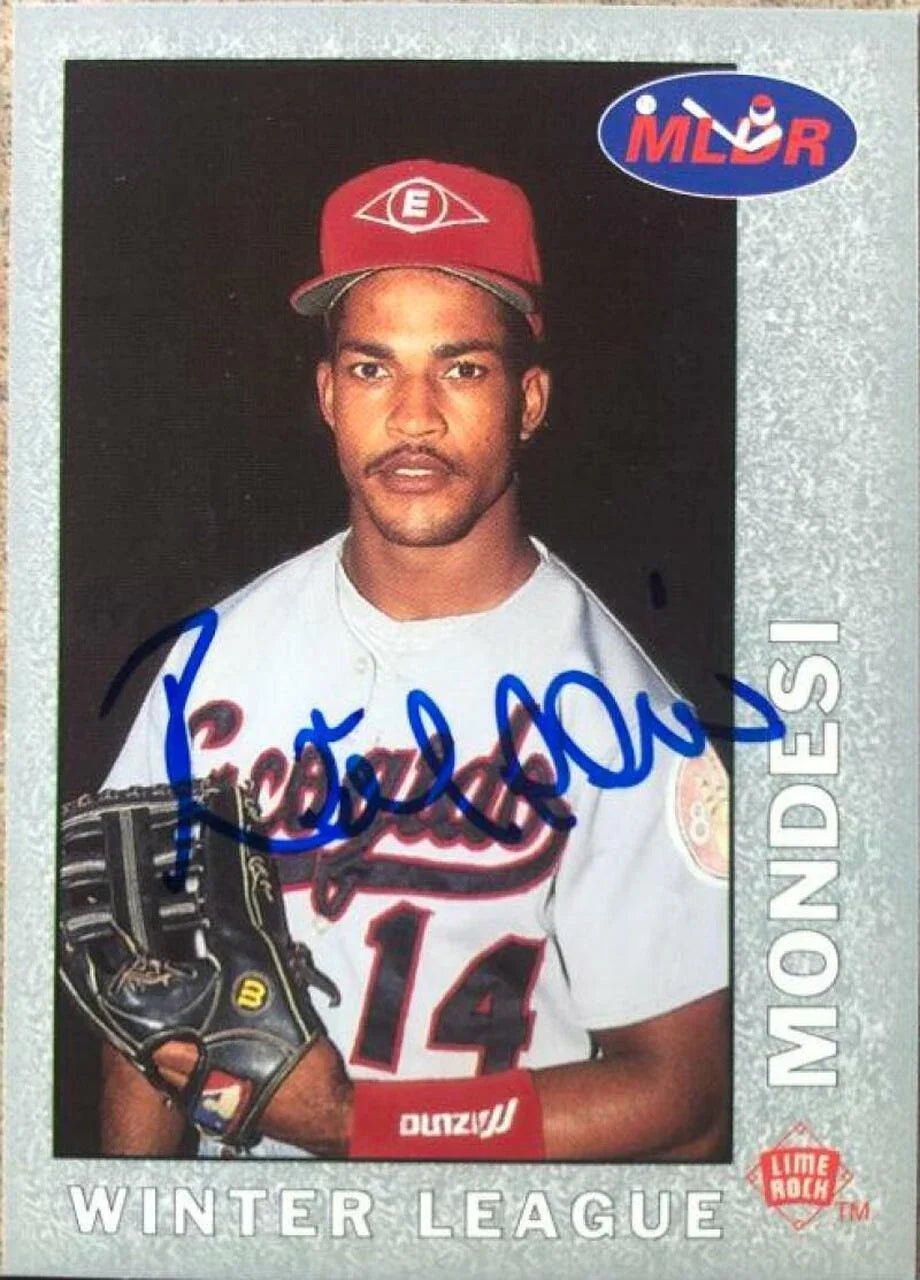 Raul Mondesi Signed 1993 Lime Rock Dominican League Baseball Card