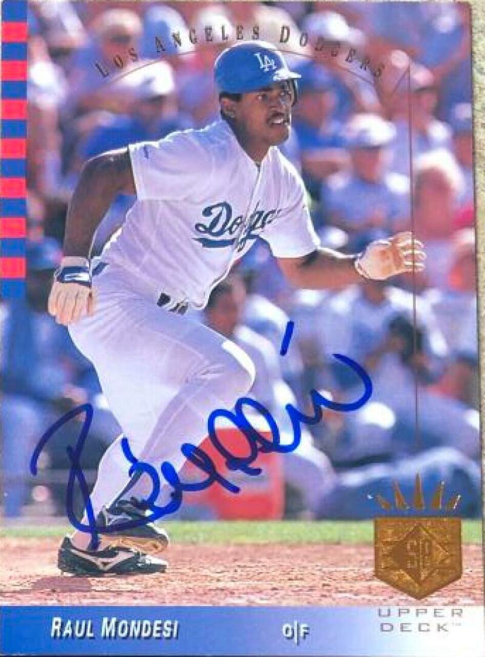 Raul Mondesi Signed 1993 SP Baseball Card - Los Angeles Dodgers - PastPros