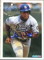 Raul Mondesi Signed 1994 Fleer Baseball Card - Los Angeles Dodgers - PastPros