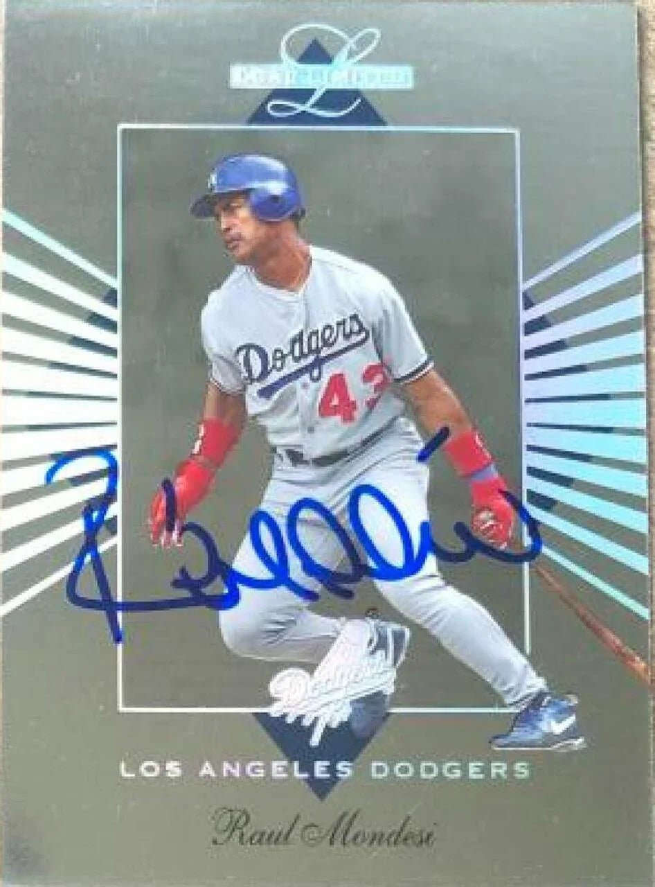 Raul Mondesi Signed 1994 Leaf Limited Baseball Card - Los Angeles Dodgers