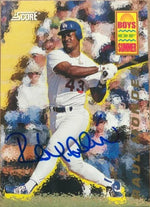 Raul Mondesi Signed 1994 Score Boys of Summer Baseball Card - Los Angeles Dodgers