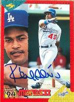 Raul Mondesi Signed 1994 Score Rookies & Traded Baseball Card - Los Angeles Dodgers - PastPros