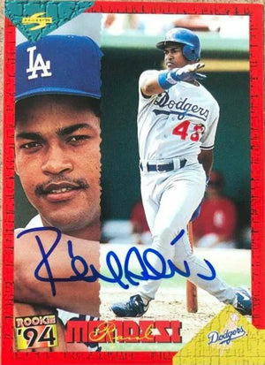 Raul Mondesi Signed 1994 Score Rookies & Traded Baseball Card - Los Angeles Dodgers - PastPros