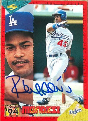 Raul Mondesi Signed 1994 Score Rookies & Traded Baseball Card - Los Angeles Dodgers - PastPros
