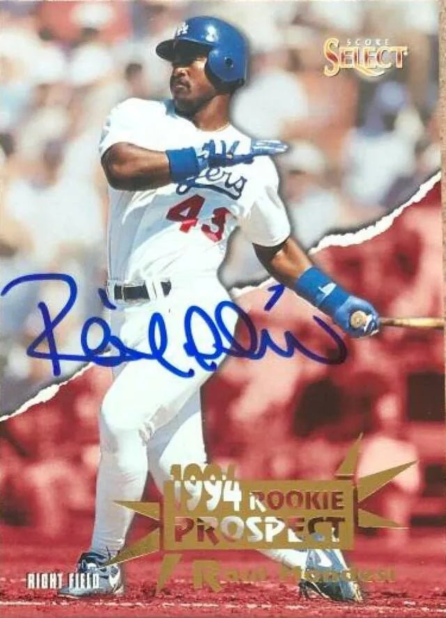Raul Mondesi Signed 1994 Score Select Baseball Card - Los Angeles Dodgers